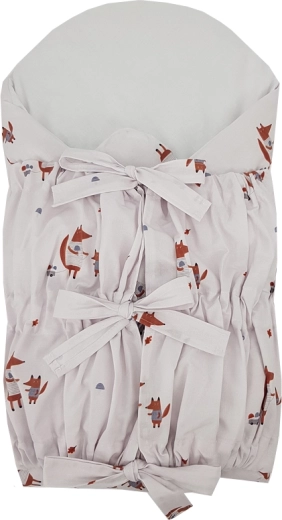 EKO cotton baby wrap with coconut insert Fox 75 × 75 cm