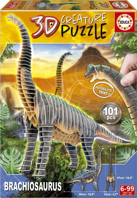 3D puzzle Brachiosaurus - 101 pieces