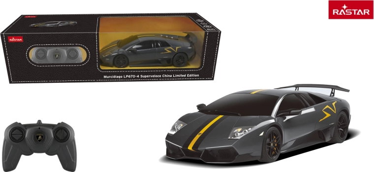 Rastar RC car Lamborghini Murciélago LP670-4 Superveloce 1:24 grey - 1 piece