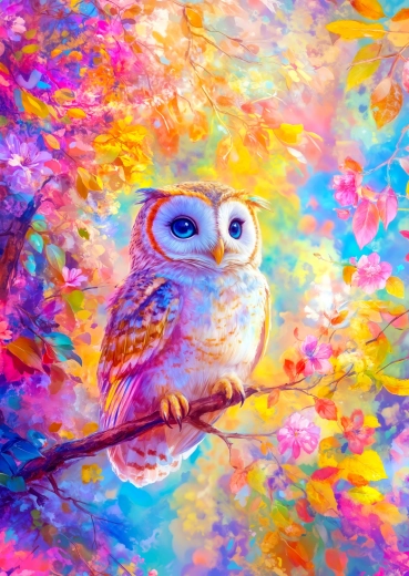 Enjoy Puzzle Pastel Owl 1000 Pieces