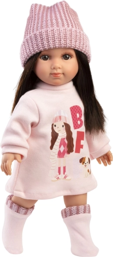 Llorens Sara realistic doll with a soft fabric body 35 cm
