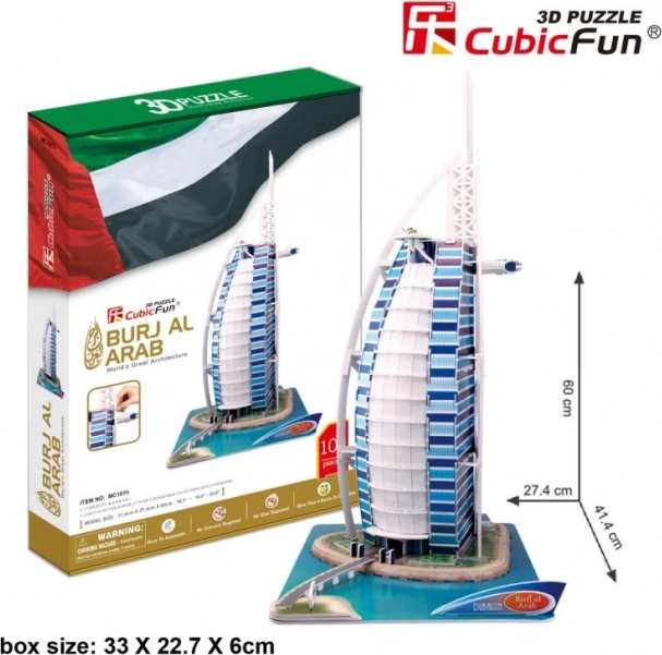 3D-pusle Burj al Arab, XL-komplekt, 101 detaili