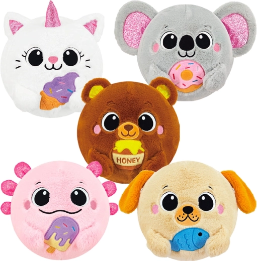 Inflatable plush ball with animals 50 cm - 1 piece