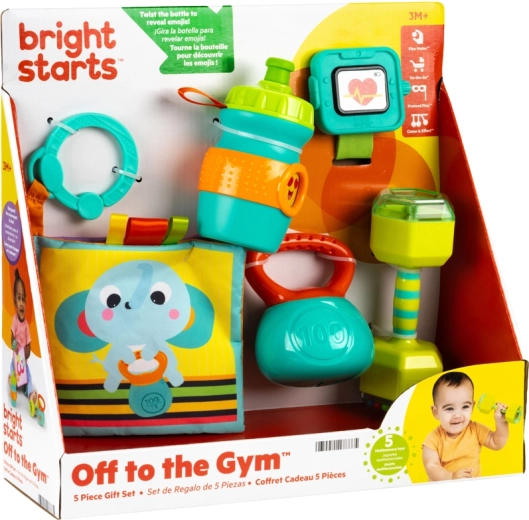 Bright Starts Off to the Gym developmental toy gift set - 5 pieces