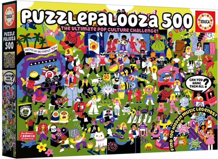 Educa Puzzle Puzzlepalooza 500 pieces – musical hidden-object challenge