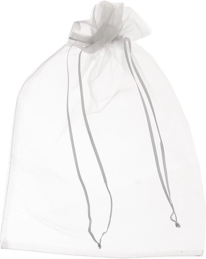 Valge organzakott 25 × 35 cm
