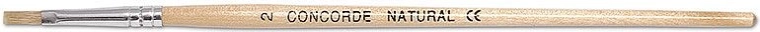 Flat school brush with natural bristles No. 2 CONCORDE