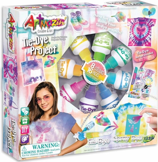 Tie-dye komplekt Tasia – 8 tekstiilivärvi