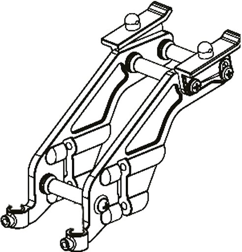 Jamara BL8 tagumise spoileri hoidik - 1 tk