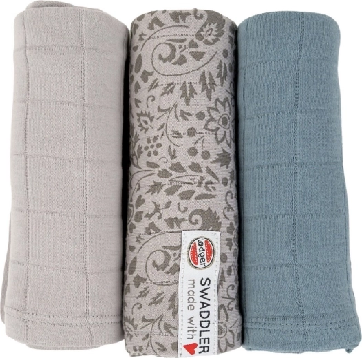 LODGER swaddler Flower tribe mist, 70 × 70 cm (3 tk)