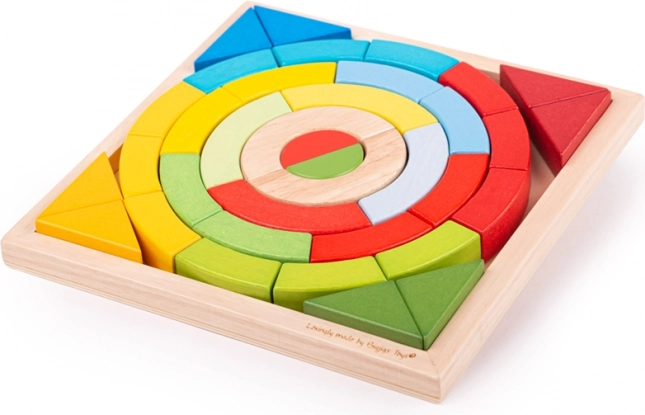 Bigjigs Toys wooden stacking arches and triangles