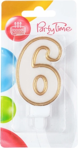 Sünnipäevaküünal number 6, kuldne