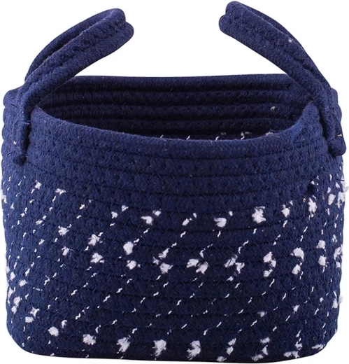 Punutud hoiukorv granaatvärvi 19 × 19 × 14 cm