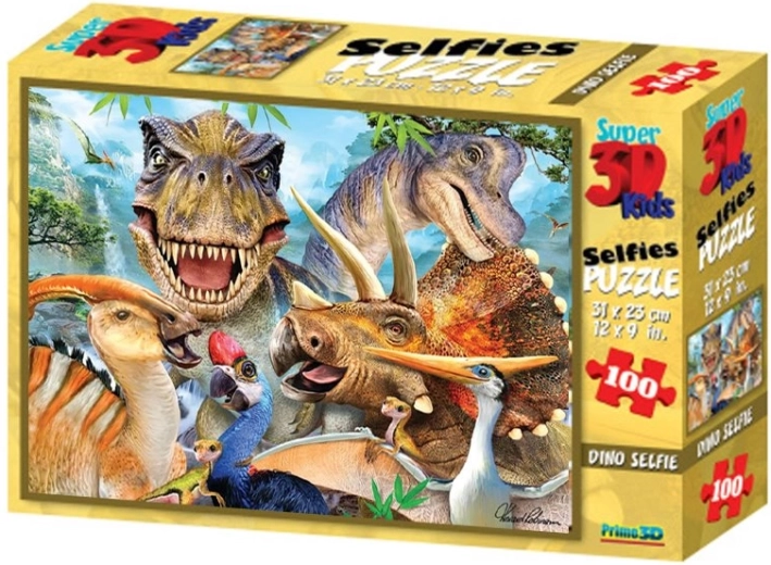 3D pusle Dinosauruse selfi 100 tükki