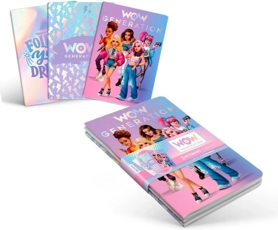 A5 Notebook WOW Generation – set of 3 pieces