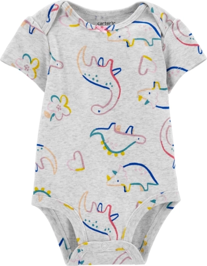 Carter’s beebi lühikese varrukaga bodi Grey Dino tüdrukule 9 k