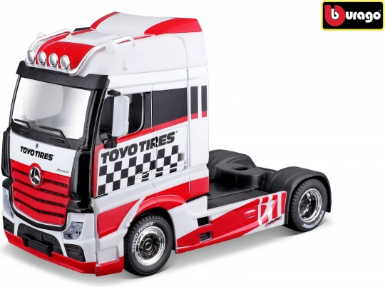Mercedes‑Benz Actros GigaSpace metallmudel 1:43 firmalt Bburago