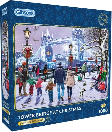 Gibsonsi pusle Tower Bridge jõulude ajal 1000 tükki