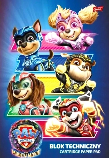 Plakatipaberid A4, valged, 10 lehte PAW PATROL