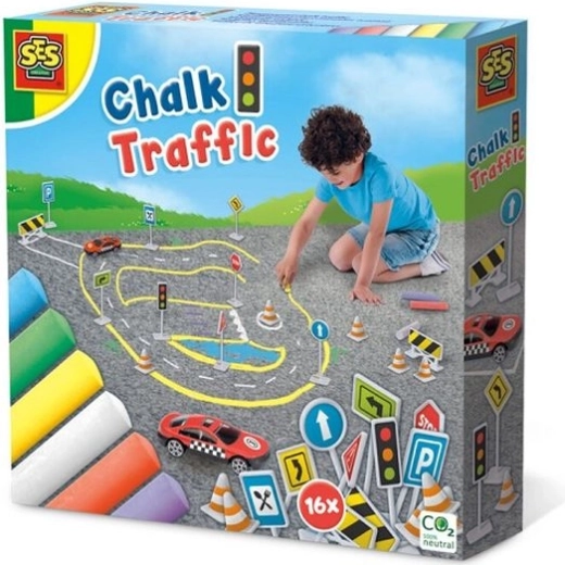 SES Sidewalk Chalk Set – Traffic