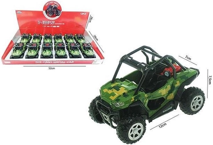 Military-stiilis maastikubagi 12 cm valguse ja heliga
