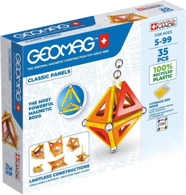 GEOMAG magnetiline ehituskomplekt Classic Panels 35 osaga
