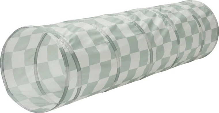 3 Sprouts laste mängutunnel recycled checkerboard green