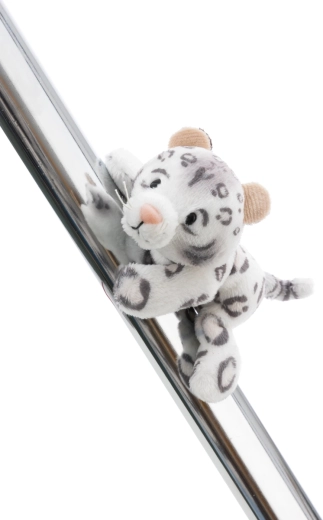 Magnetiline plüüsist lumeleopardist kass NICI GREEN Eleni Snowbell 12 cm