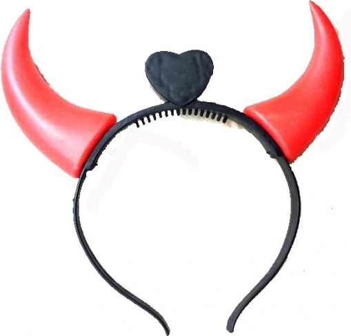 Headband with Light-Up Horns