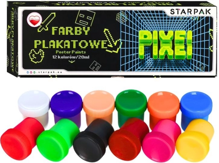 Plakativärvid Game Pixel 12 värvi