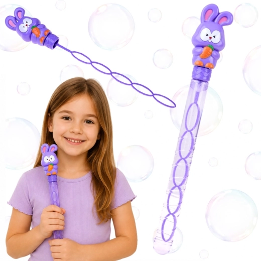 Kids' bubbles with a bunny and long wand - 1 piece