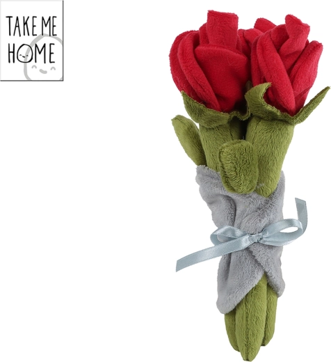 Bouquet of plush red roses Take Me Home 22 cm