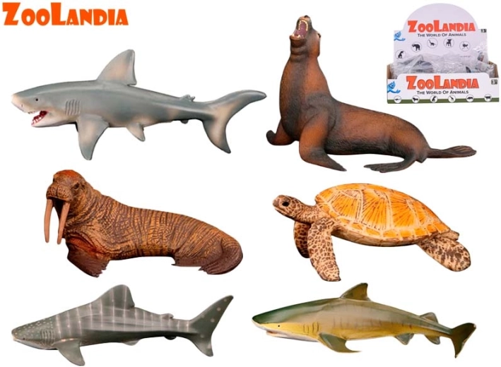 Zoolandia mereloomad – plastfiguuride komplekt 9–15 cm