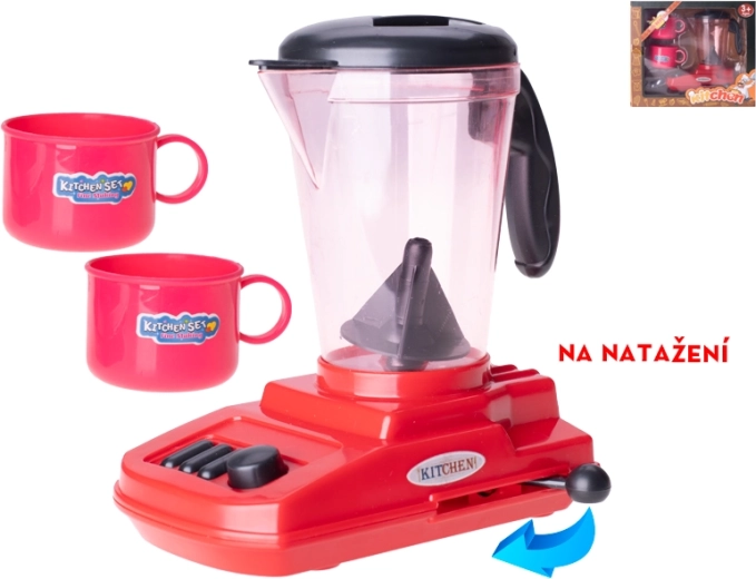 Children's wind-up mixer with accessories