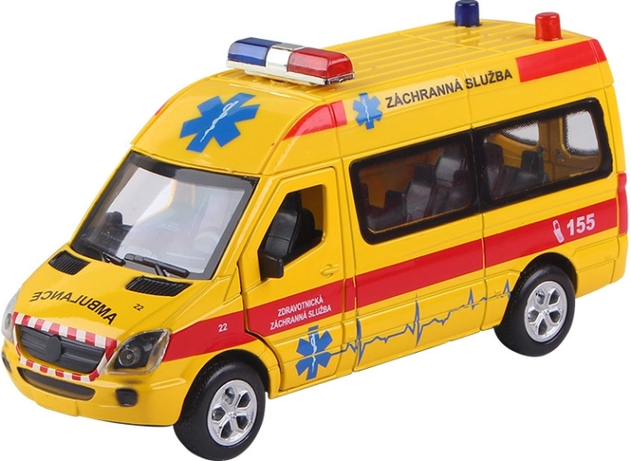 Rescue Car 1:36 with sounds and lights, pull-back