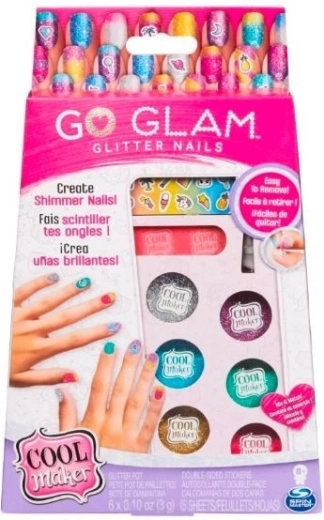 Küüntekomplekt glitterite ja kleepsudega COOL MAKER GO GLAM, Spin Master