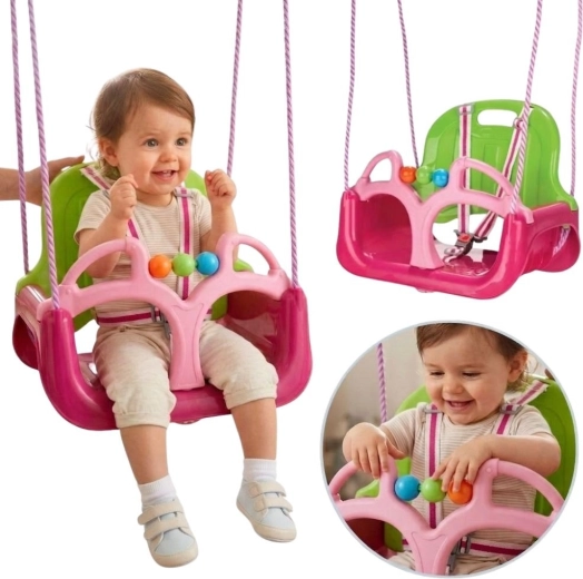 Woopie 3-in-1 Children's Swing, Pink