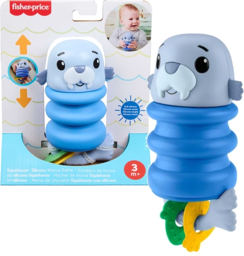 Beebide sensoorne kõristi hülge ja silikoonist vedruga FISHER-PRICE