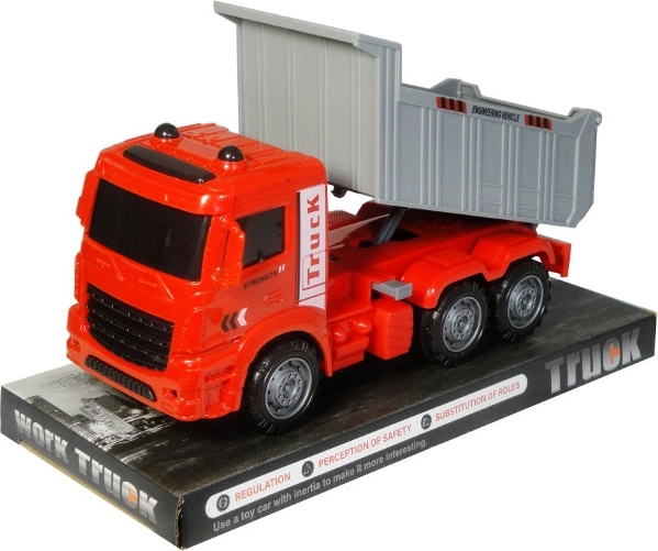 Red dump truck