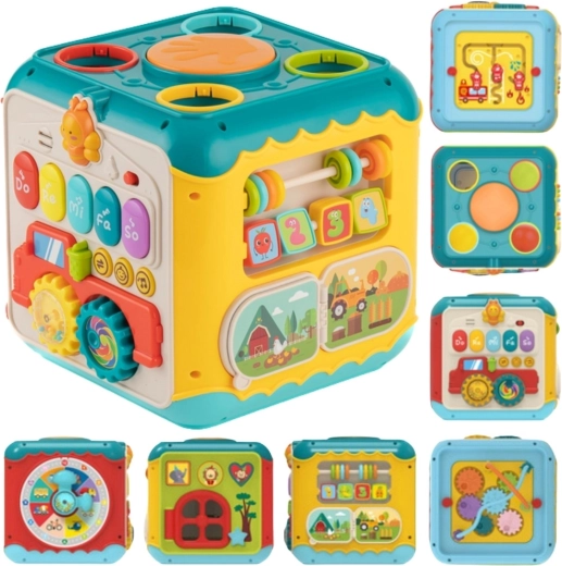 Woopie Baby Multifunctional Montessori Activity Cube 6-in-1