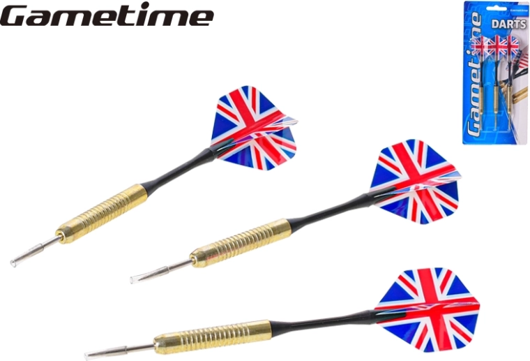 Gametime metal darts 15 cm, 3 pcs