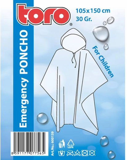 Laste pontšo-vihmakeep TORO
