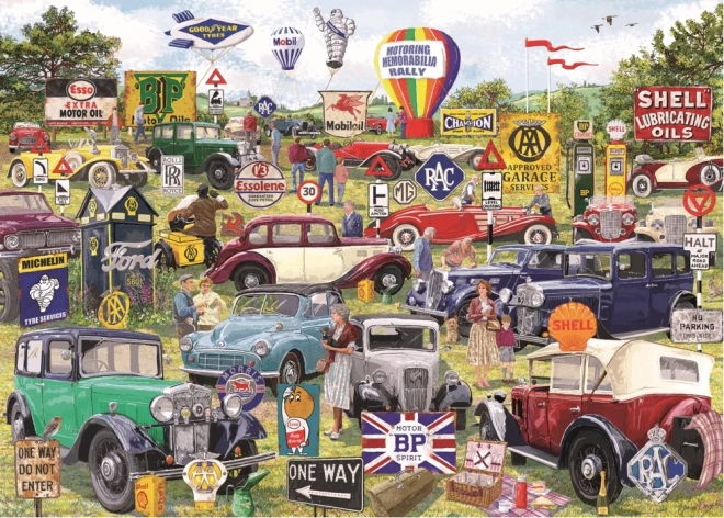 Gibsons Puzzle Motoring Memorabilia Rally 1000 tükki