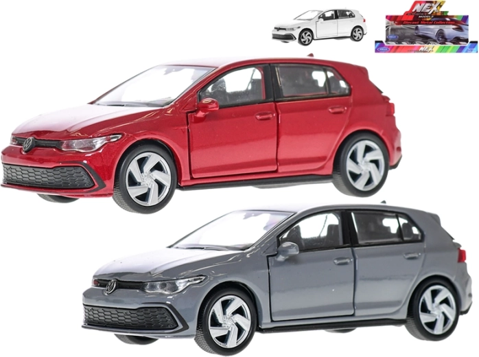 Metallist mudelauto Volkswagen Golf 8 GTI tagasitõmbemehhanismiga