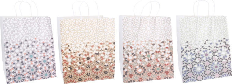 Gift bag with geometric pattern - 1 piece