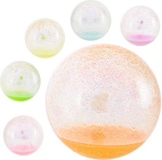 Põrkepall (hoppik) sädelustega 10 cm – 1 tk