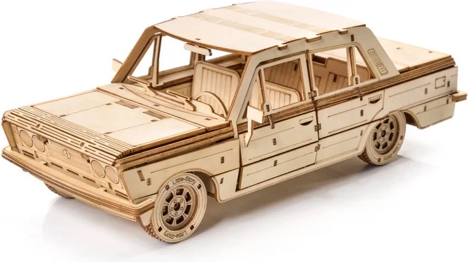 Little Story 3D puidust auto kokkupandav mudel FSO Fiat 125p 1:16