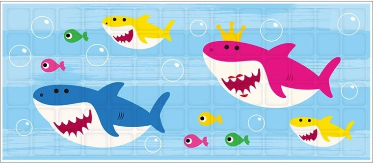 Decorative Sticker Shark – Waterproof Wall Decoration 13 × 30 cm