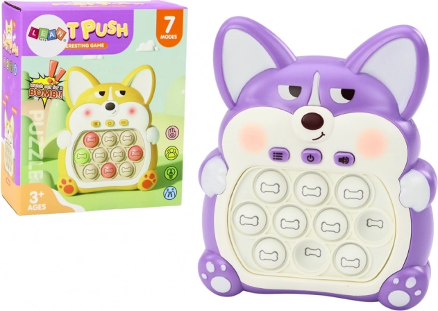 Game Console Pop-It Fox Purple 7 Game Modes
