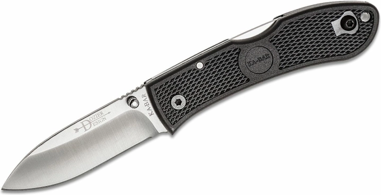 Taskunuga KA-BAR Dozier Hunter, must, 7,5 cm